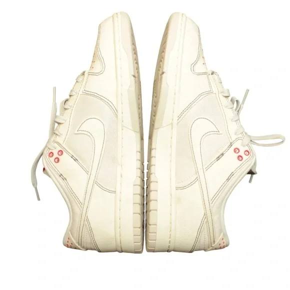 NIKE Men Size US10.5 Dunk Low Se Denim Orewood Sneakers Ivory Dv0834 Retro - Picture 12 of 14